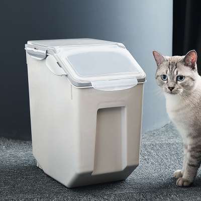 dog pet food container storage bin 50 lbs cat dry food 10kg