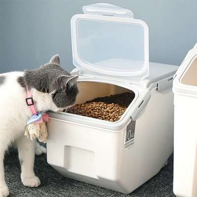 Good quality Airtight best decorative dry dog food container plastic box for food